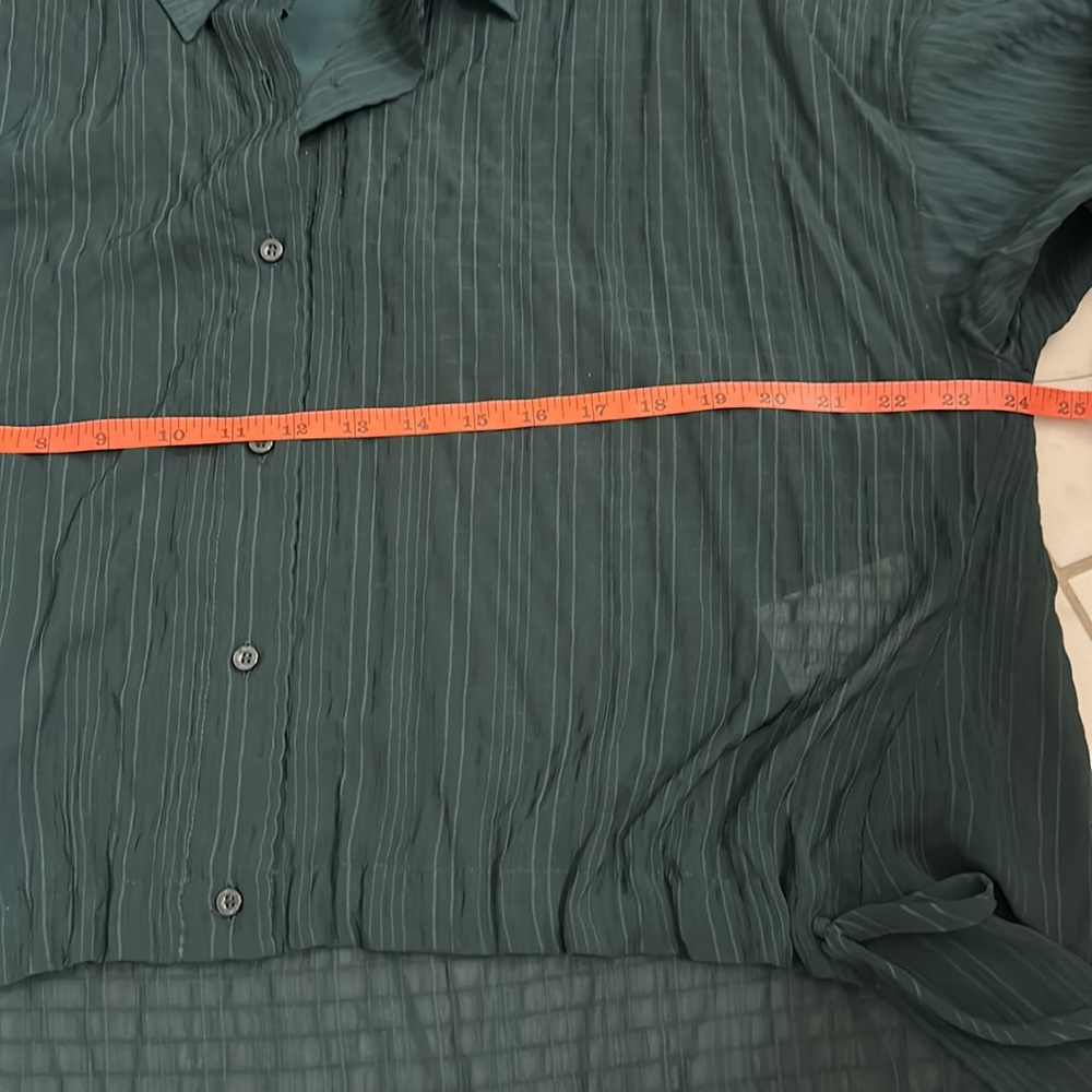 New Dark Green light Calvin Klein Blouse - Picture 6 of 7